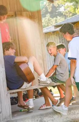 Cabin time at Camp Sea Gull