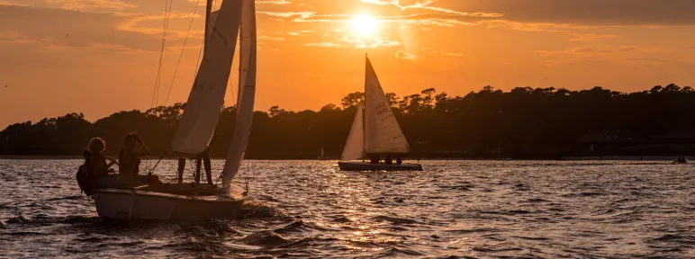 Sailing at Camp Sea Gull