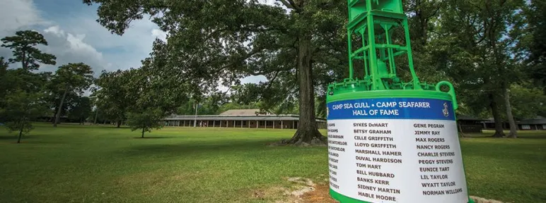 Camp Hall of Fame campus marker