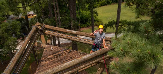 Climbing Tower at Camp Sea Gull