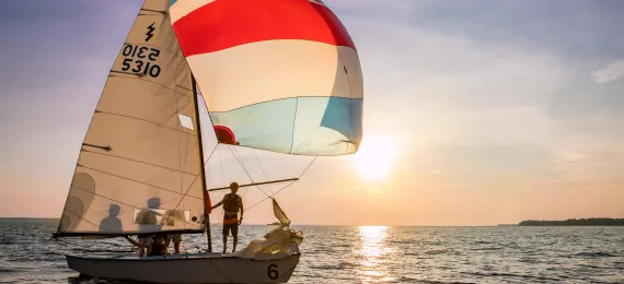 Sailing at Camp Sea Gull