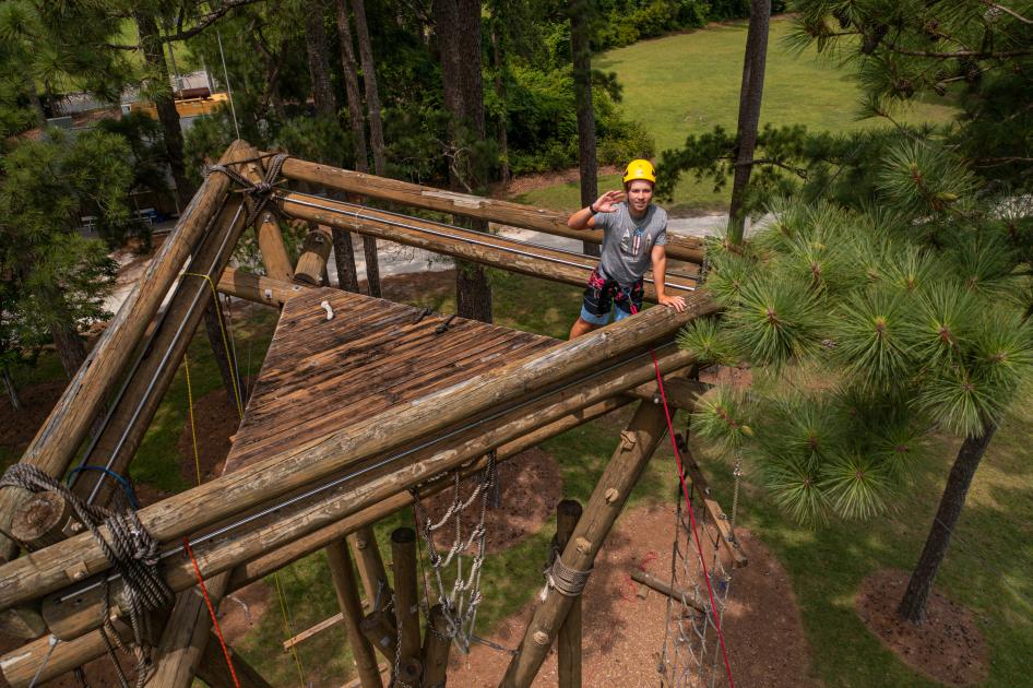 High Ropes Course, Alpine Tower, Jacob's Ladder Camp Sea Gull and