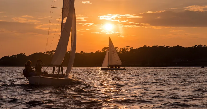 Sailing at Camp Sea Gull