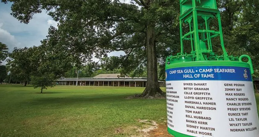 Camp Hall of Fame campus marker