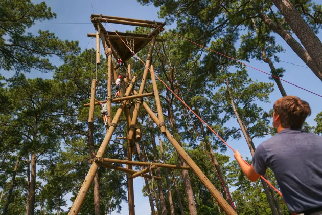 Climbing Tower at Camp Sea Gull