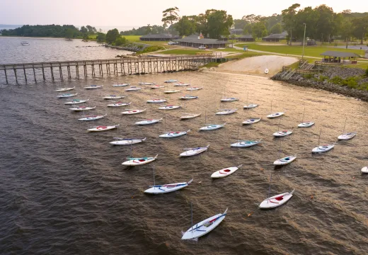 Overhead view of Camp Sea Gull