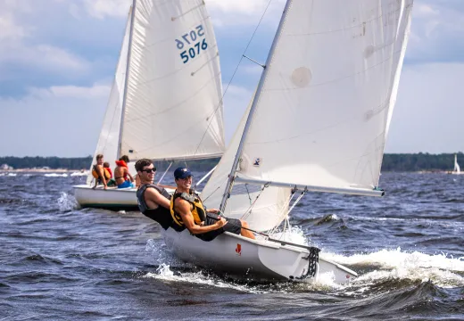 Sailing at Camp Sea Gull